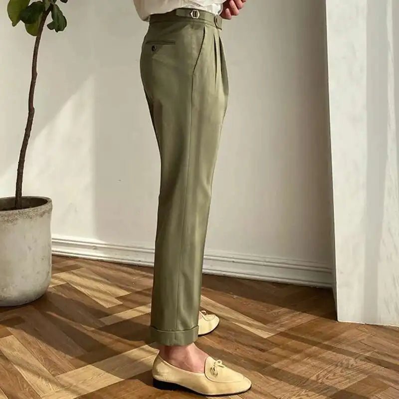 Italian design ankle high - waist trousers - Antonios