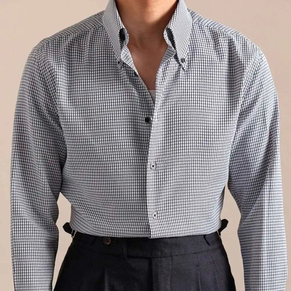 Italian plaid button - down shirt - Antonios