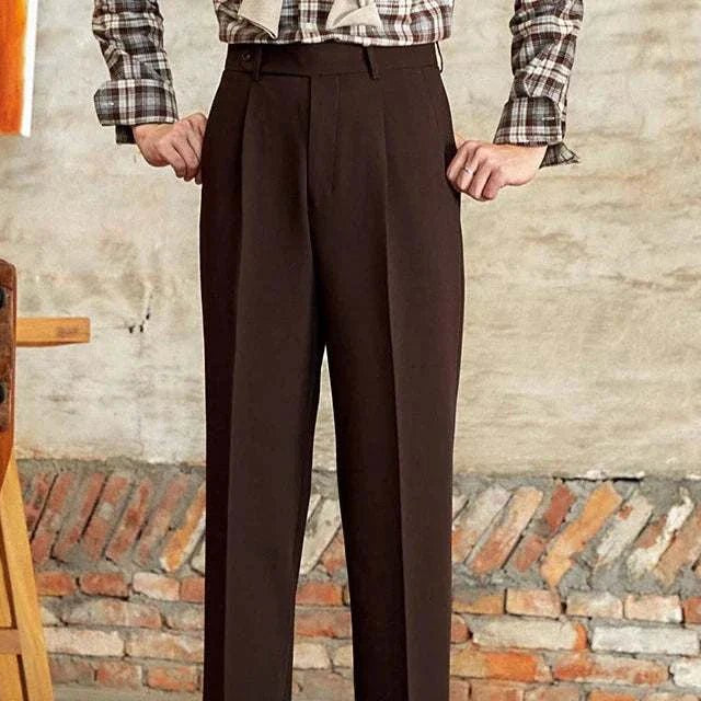 Italian straight style elegant pants - Antonios