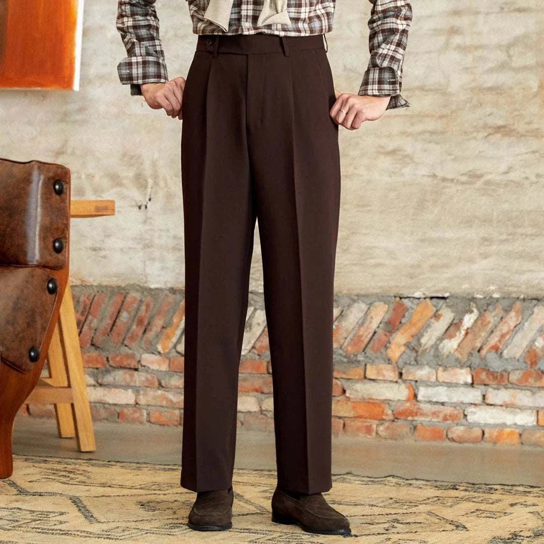 Italian straight style elegant pants - Antonios