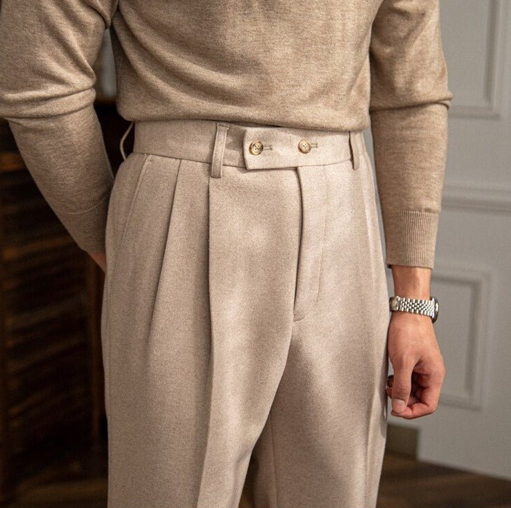 Italy High Waist Trousers - Antonios