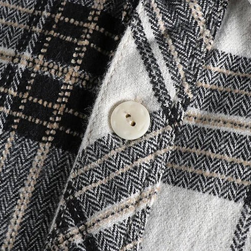 Japanese plaid pattern autumn shirt - Antonios