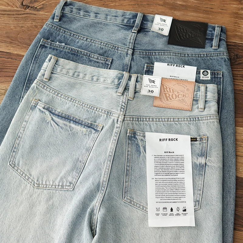 Japanese washed cotton jeans - Antonios