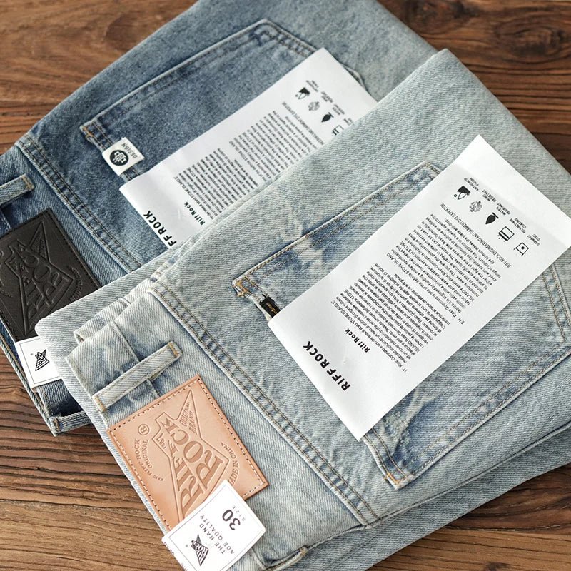 Japanese washed cotton jeans - Antonios