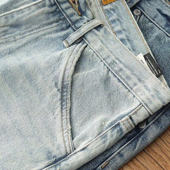 Japanese washed cotton jeans - Antonios