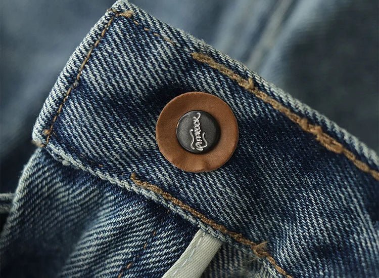 Japanese washed cotton jeans - Antonios