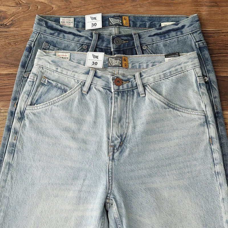 Japanese washed cotton jeans - Antonios