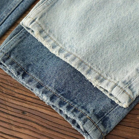 Japanese washed cotton jeans - Antonios