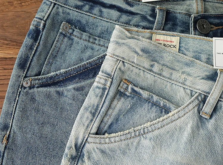 Japanese washed cotton jeans - Antonios