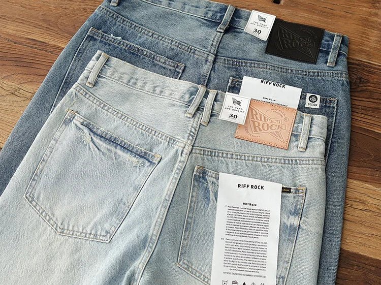 Japanese washed cotton jeans - Antonios