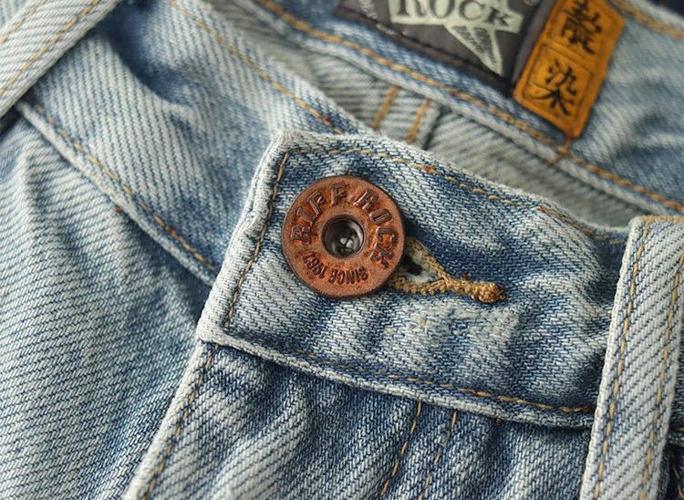 Japanese washed cotton jeans - Antonios