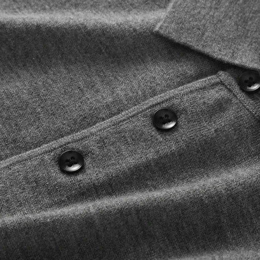 Knitted wood elegant polo t-shirt - Antonios