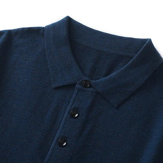 Knitted wood elegant polo t-shirt - Antonios