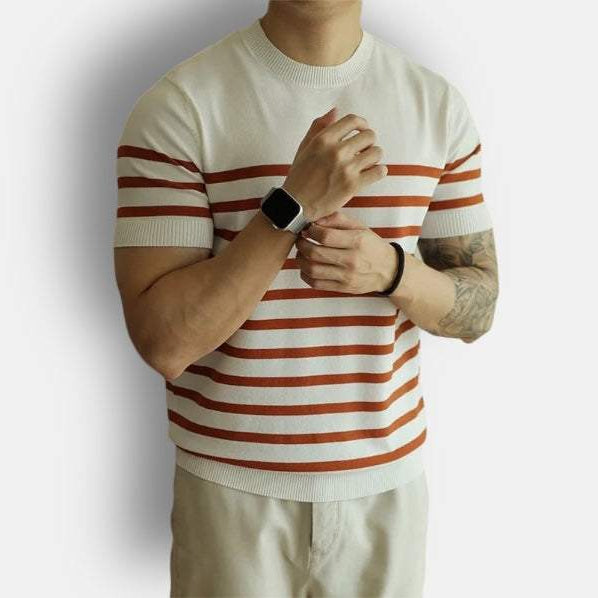 Korean summer striped t-shirt - Antonios