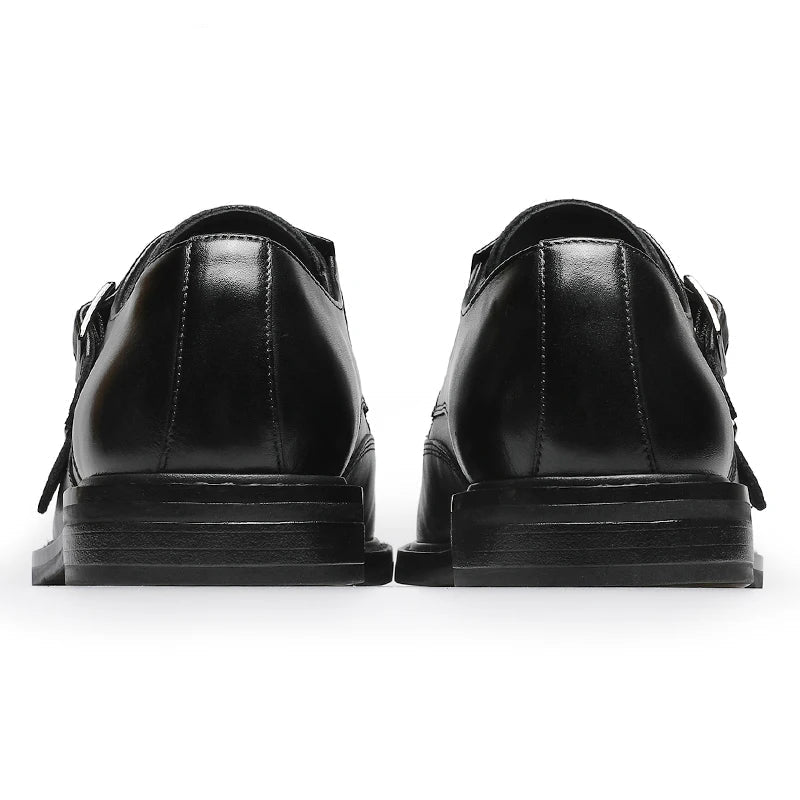Leather business formal monk shoes - Antonios