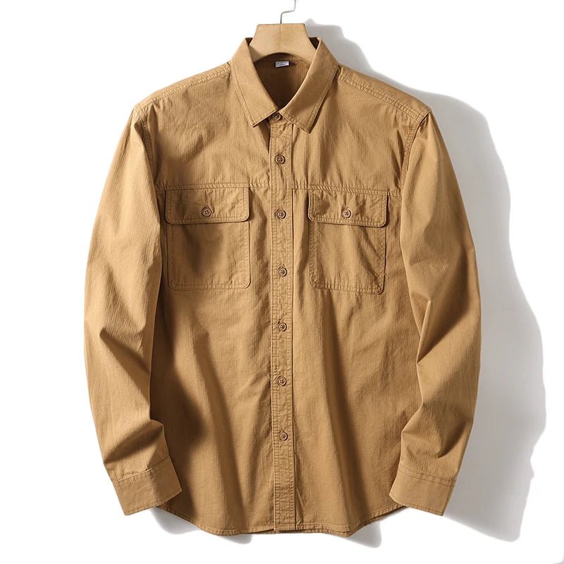 Leo 100% cotton retro utility shirt - Antonios
