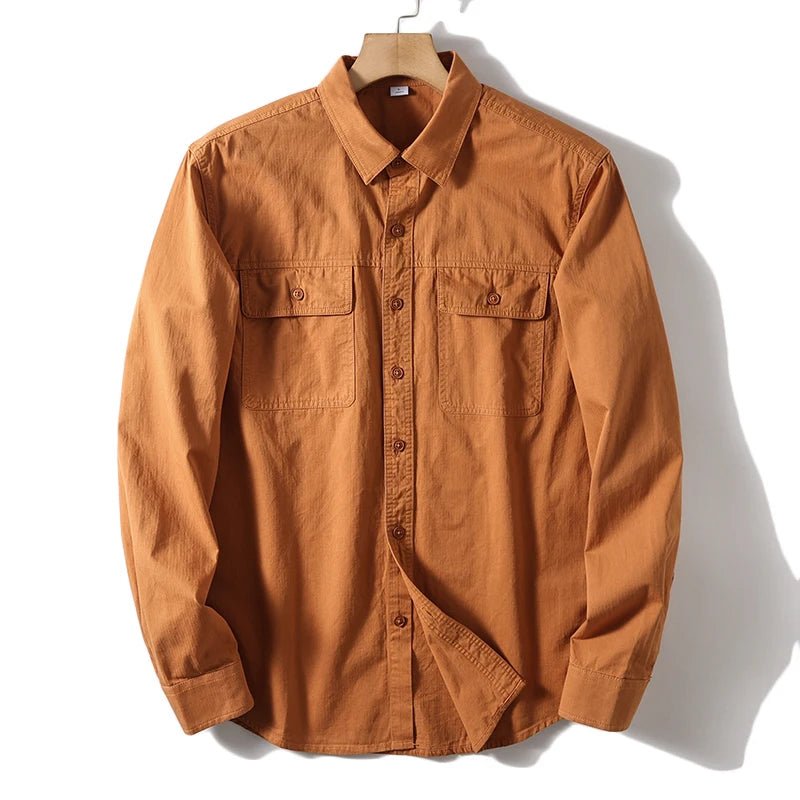 Leo 100% cotton retro utility shirt - Antonios