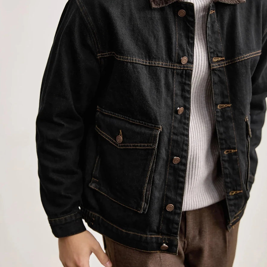 Leo american denim casual jacket - Antonios