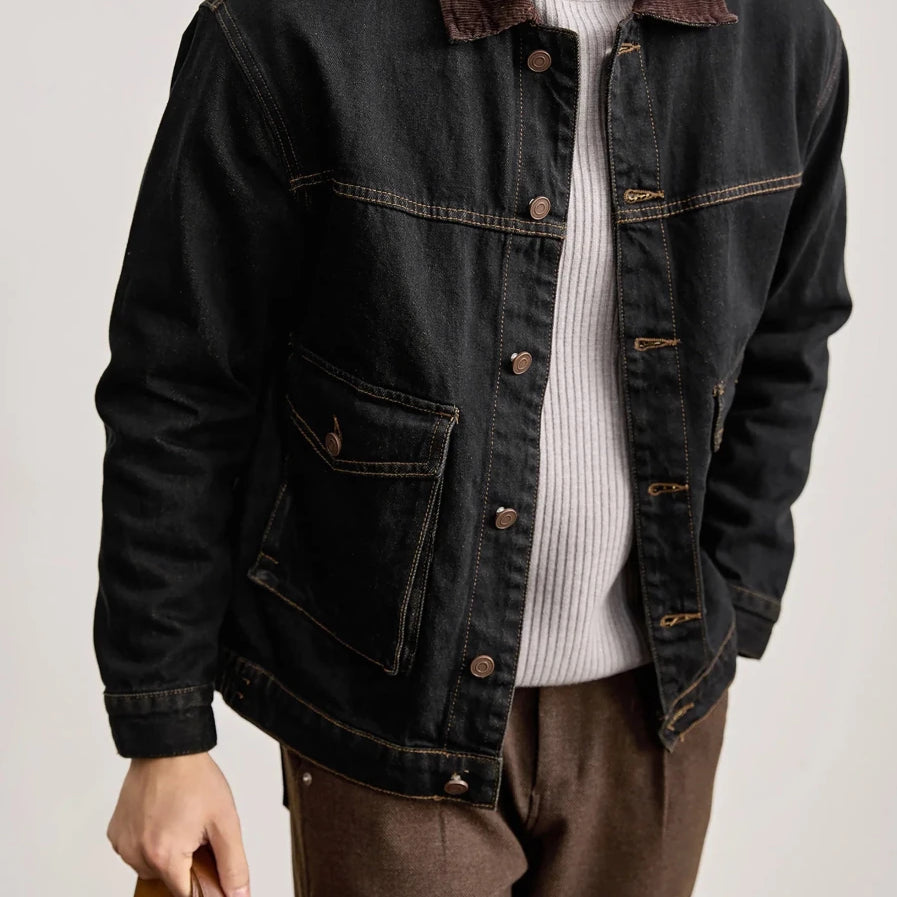 Leo american denim casual jacket - Antonios