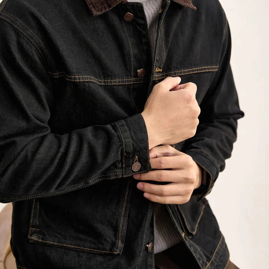 Leo american denim casual jacket - Antonios