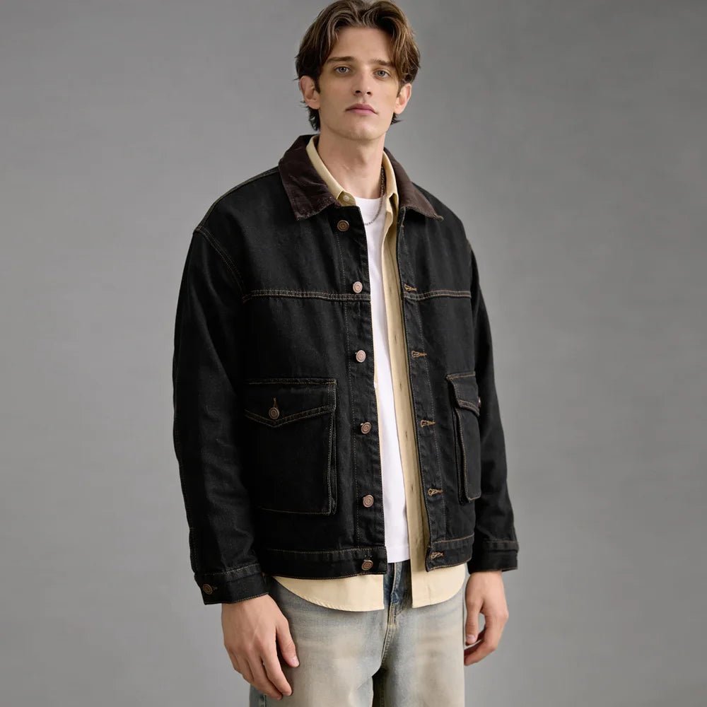 Leo american denim casual jacket - Antonios