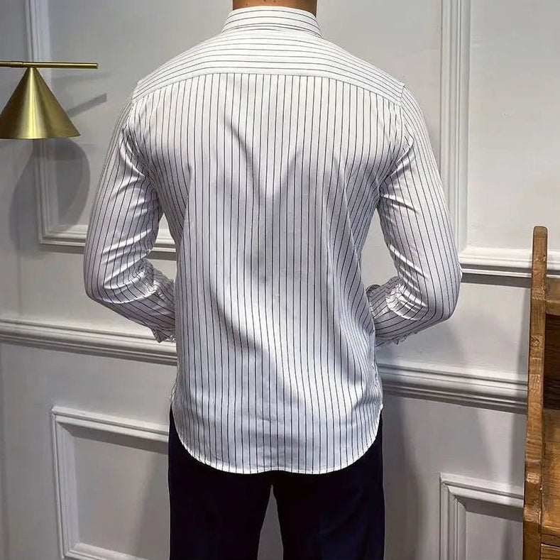 Leo british style stripe shirt - Antonios
