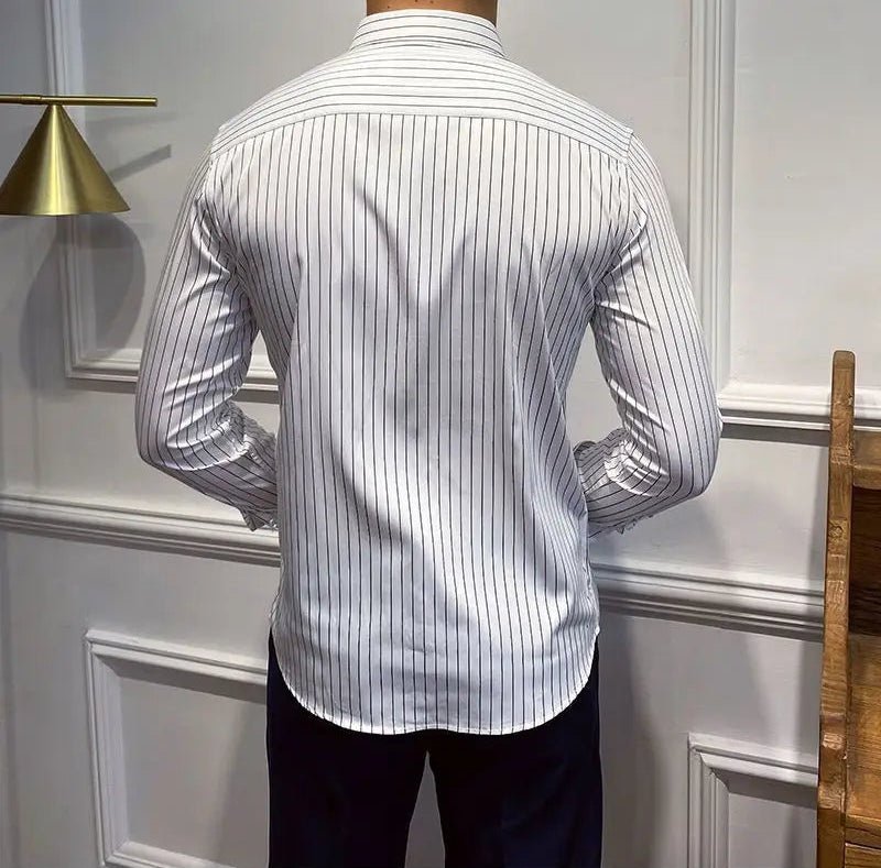Leo british style stripe shirt - Antonios