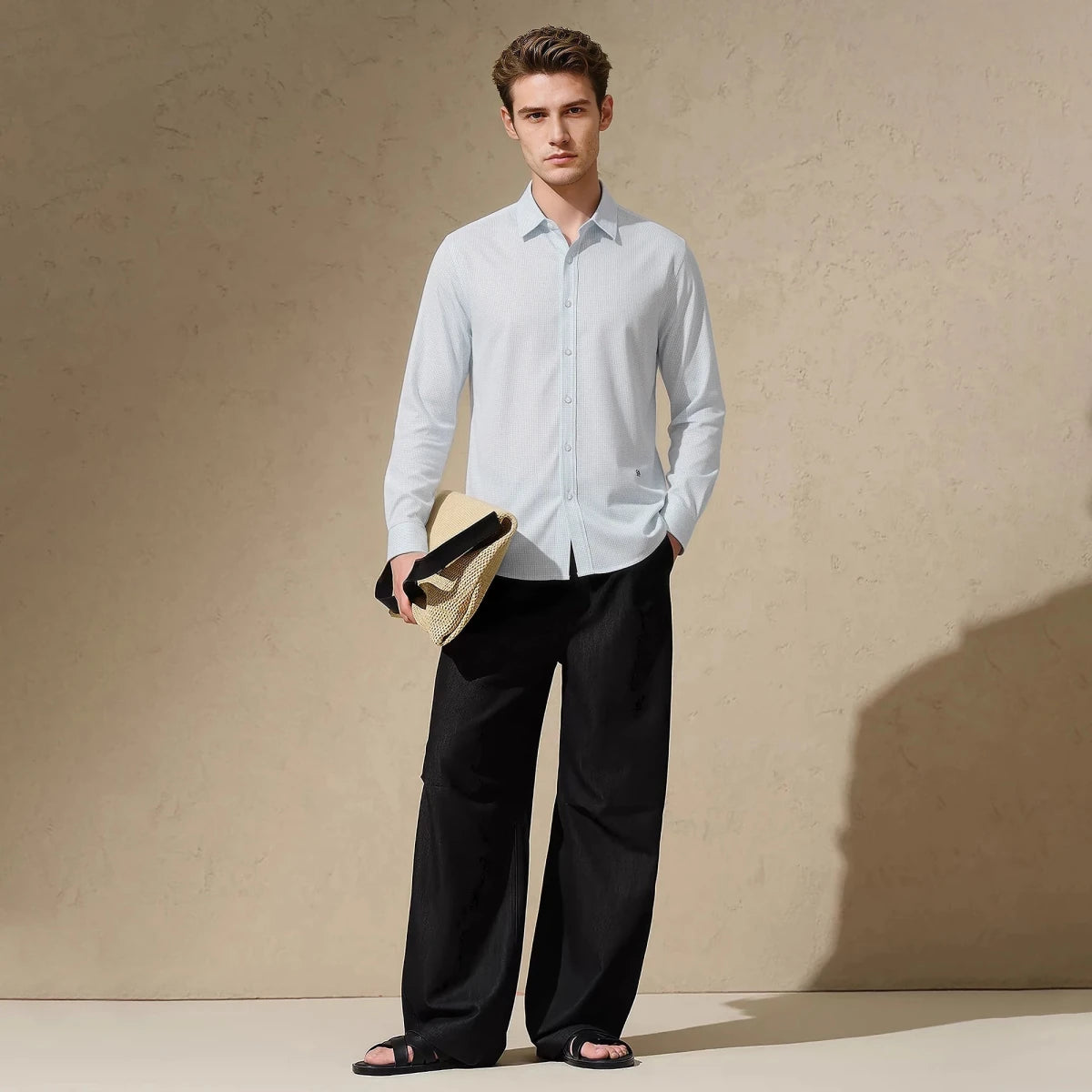 Leo business pure white shirt - Antonios