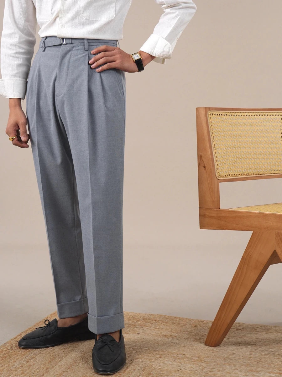 Leo business trousers with full leg - Antonios