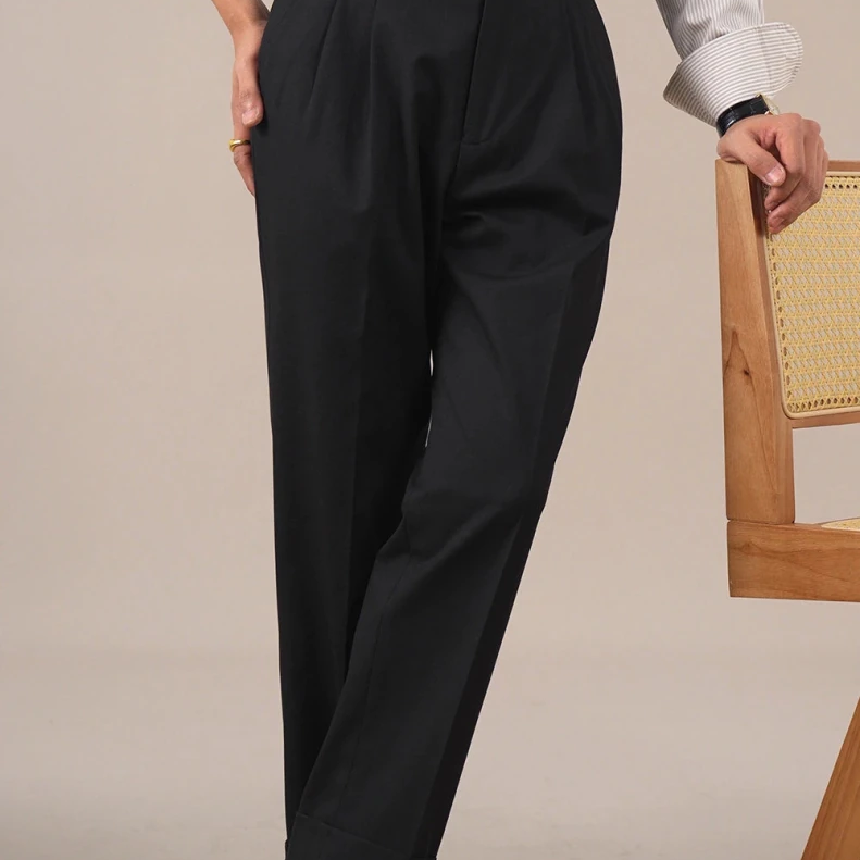 Leo business trousers with full leg - Antonios