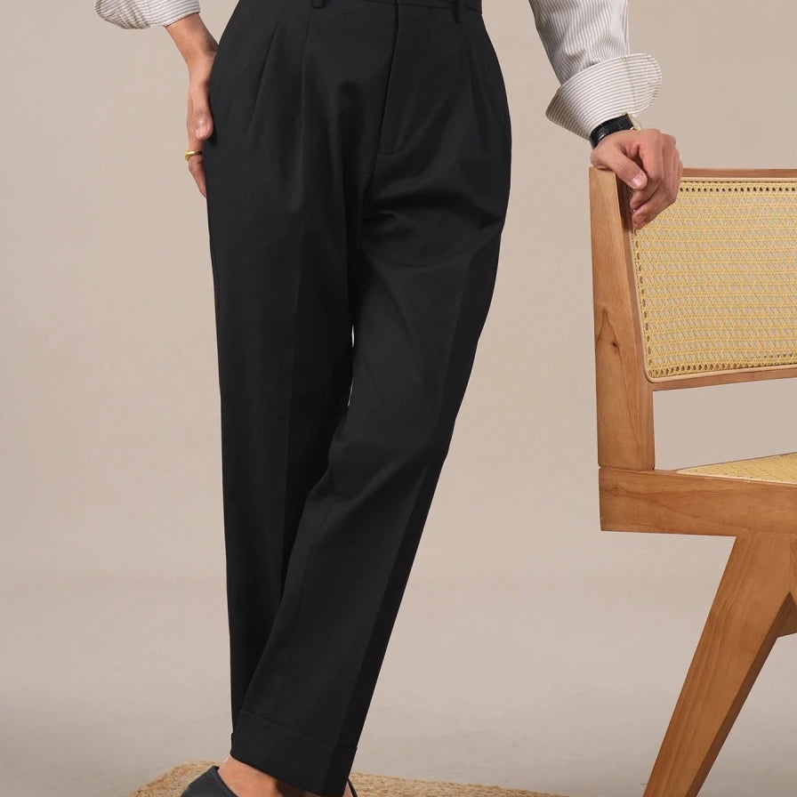Leo business trousers with full leg - Antonios