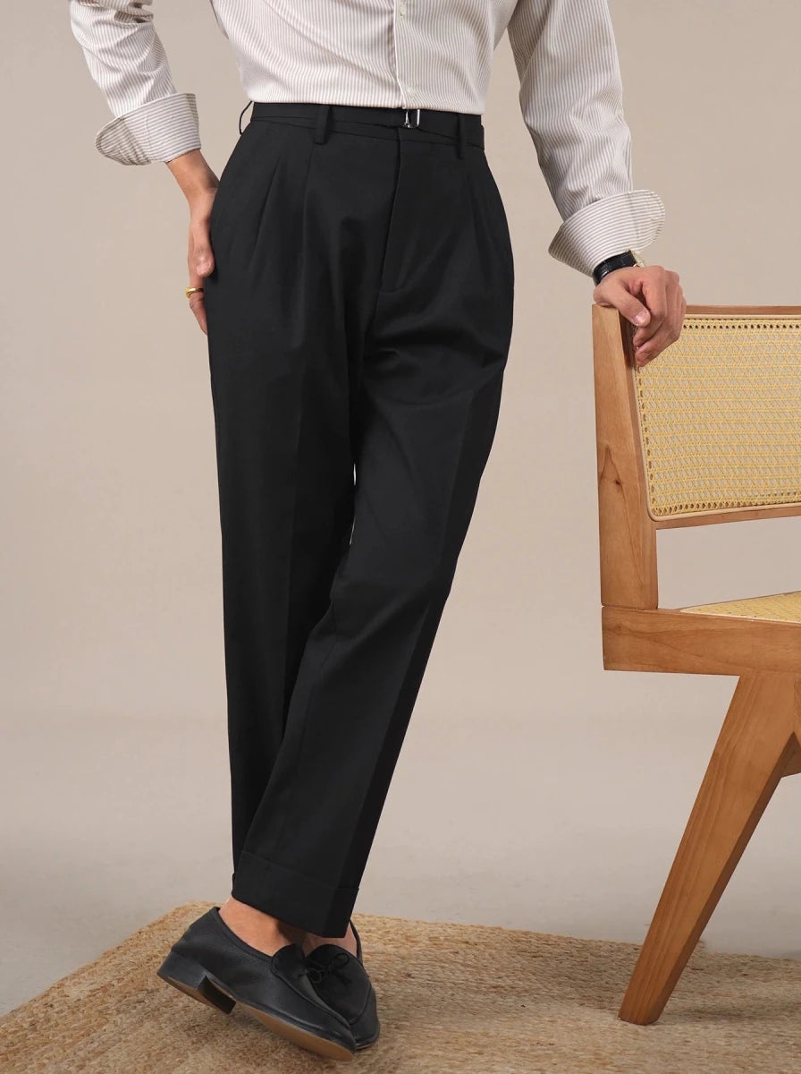 Leo business trousers with full leg - Antonios