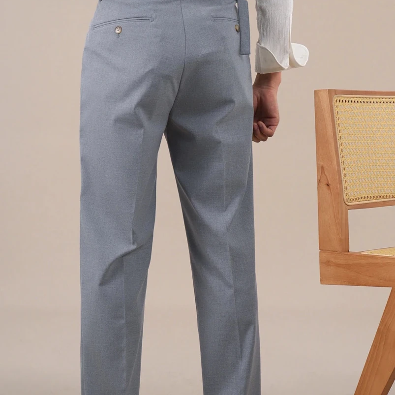 Leo business trousers with full leg - Antonios