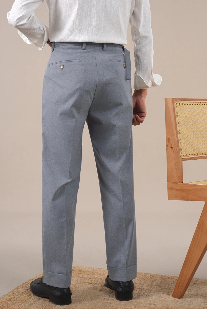 Leo business trousers with full leg - Antonios