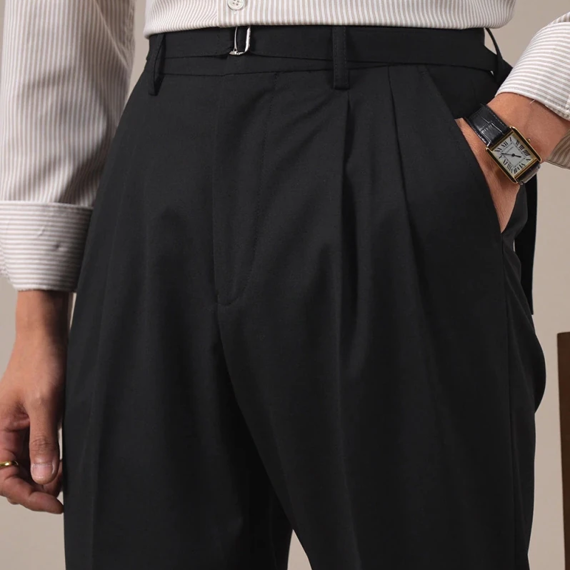 Leo business trousers with full leg - Antonios