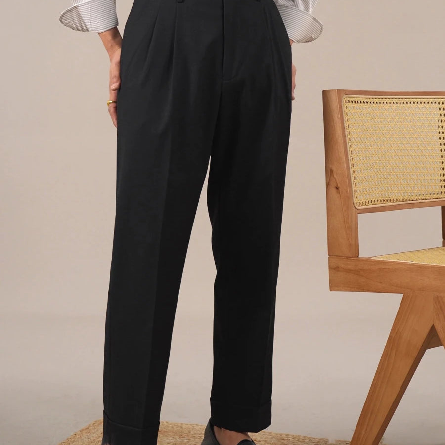 Leo business trousers with full leg - Antonios
