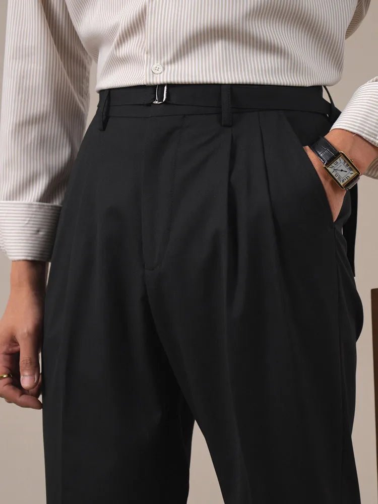 Leo business trousers with full leg - Antonios