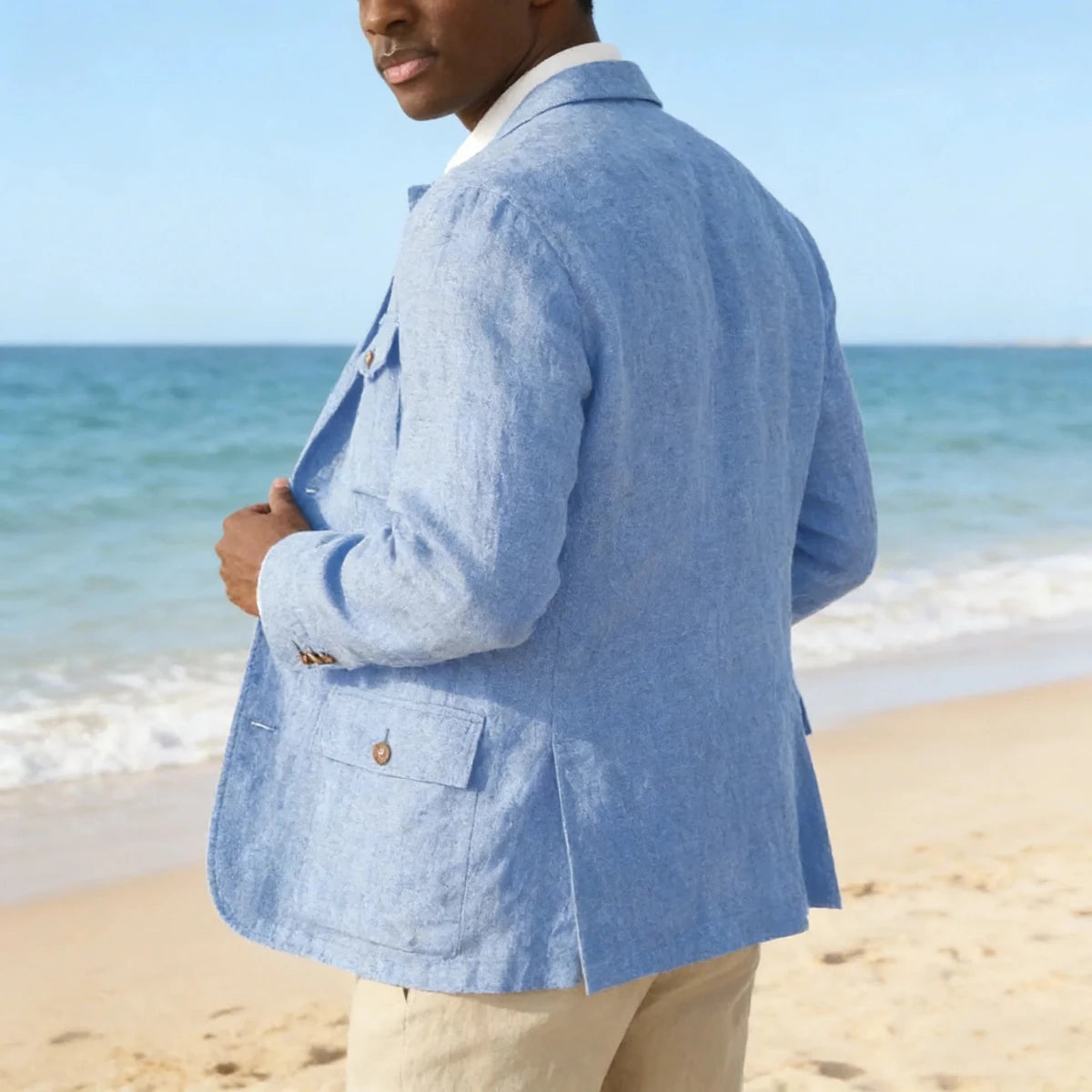 Leo cotton blazer for casual dress - Antonios