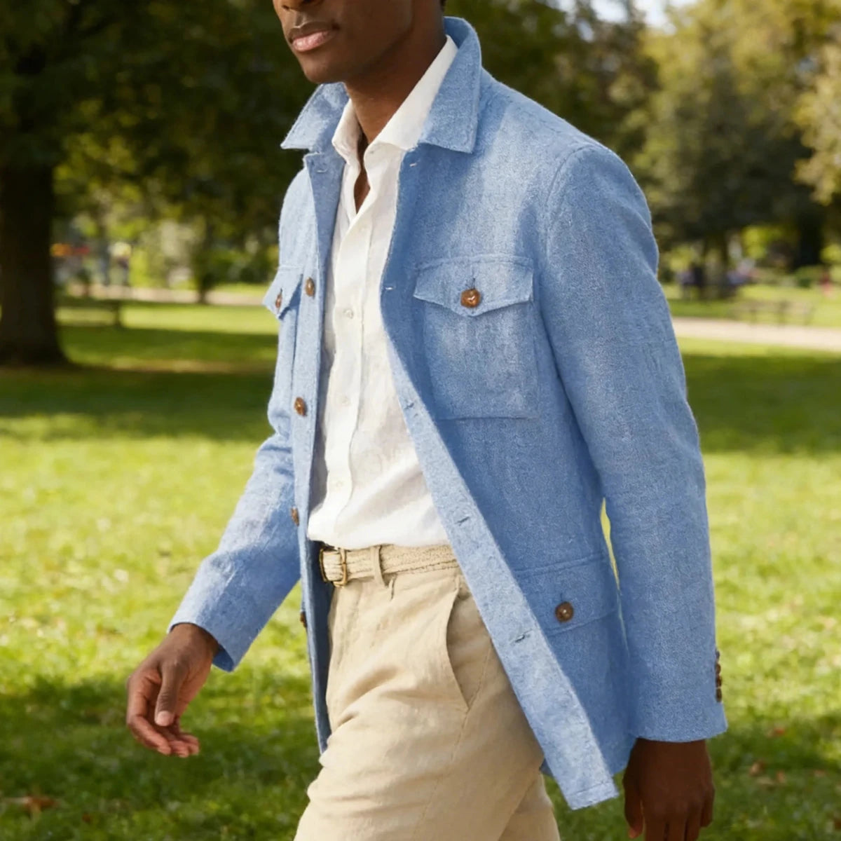 Leo cotton blazer for casual dress - Antonios