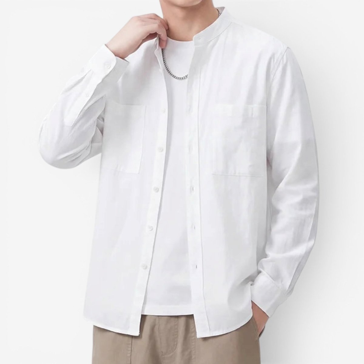 Leo cotton-linen shirt - Antonios