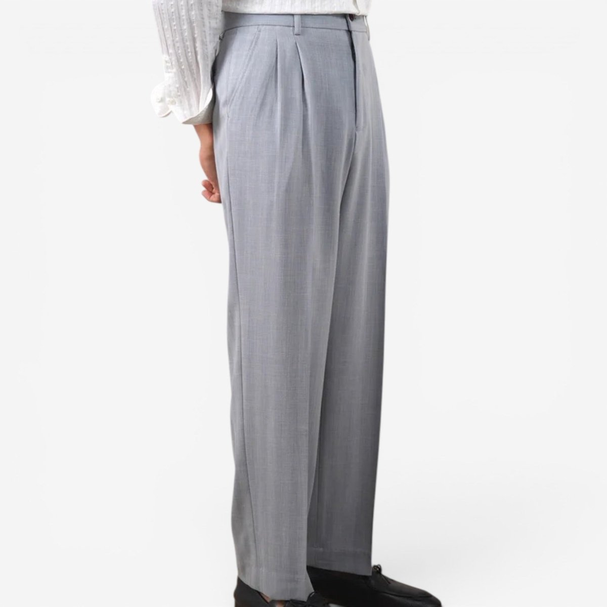 Leo double pleated business trousers straight fit - Antonios