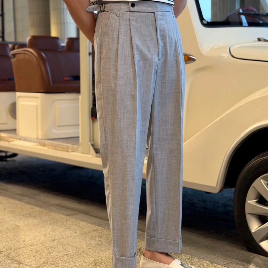 Leo elegant business gray trousers - Antonios