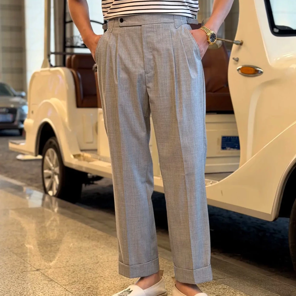 Leo elegant business gray trousers - Antonios