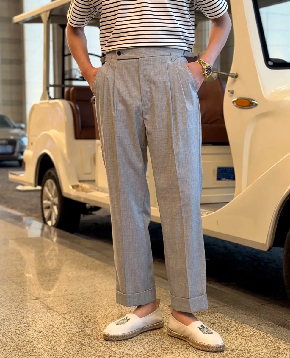 Leo elegant business gray trousers - Antonios