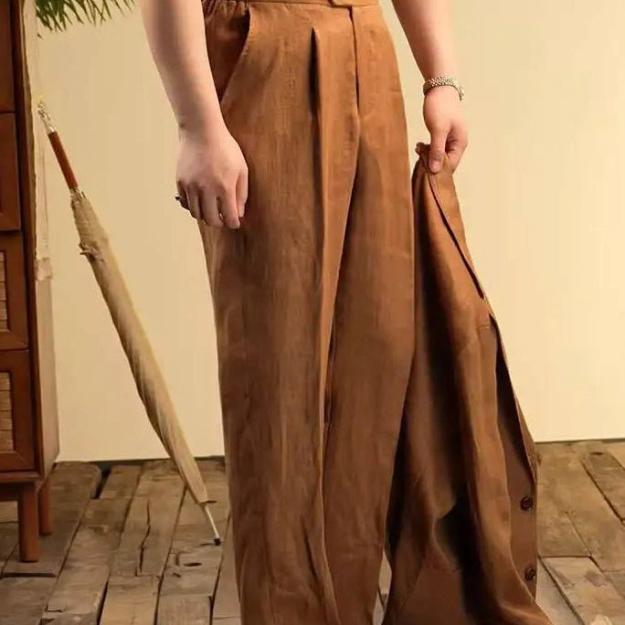 Leo italian-style linen pants for elegant dress - Antonios