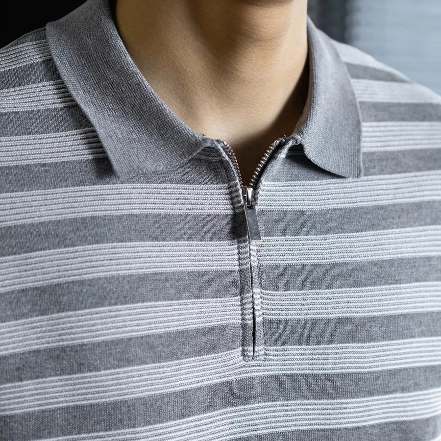 Leo knitted polo t-shirt for spring - Antonios