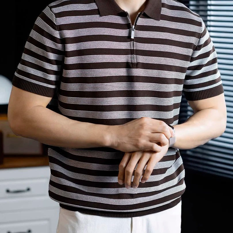 Leo knitted polo t-shirt for spring - Antonios