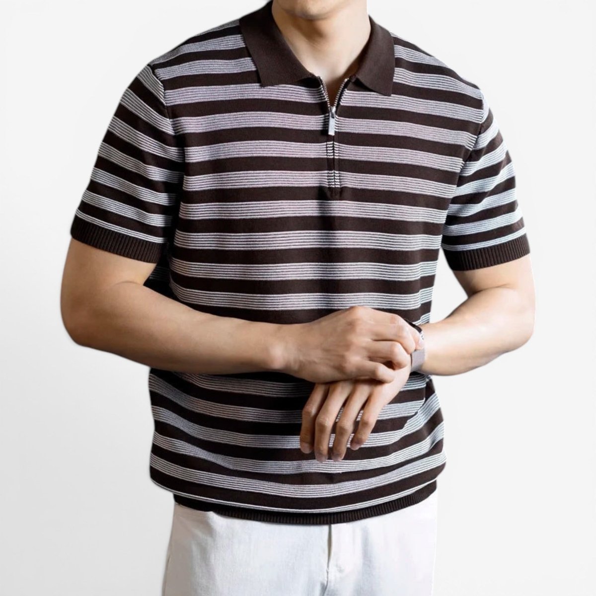 Leo knitted polo t-shirt for spring - Antonios