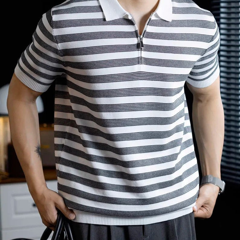 Leo knitted polo t-shirt for spring - Antonios