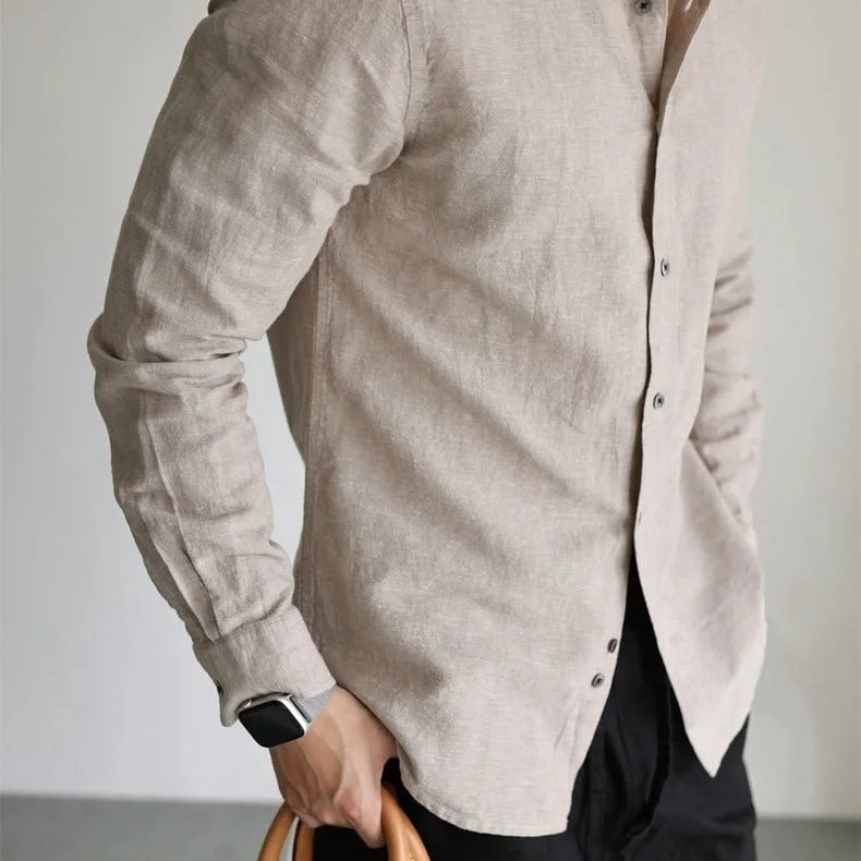 Leo linen-cotton spring shirt - Antonios